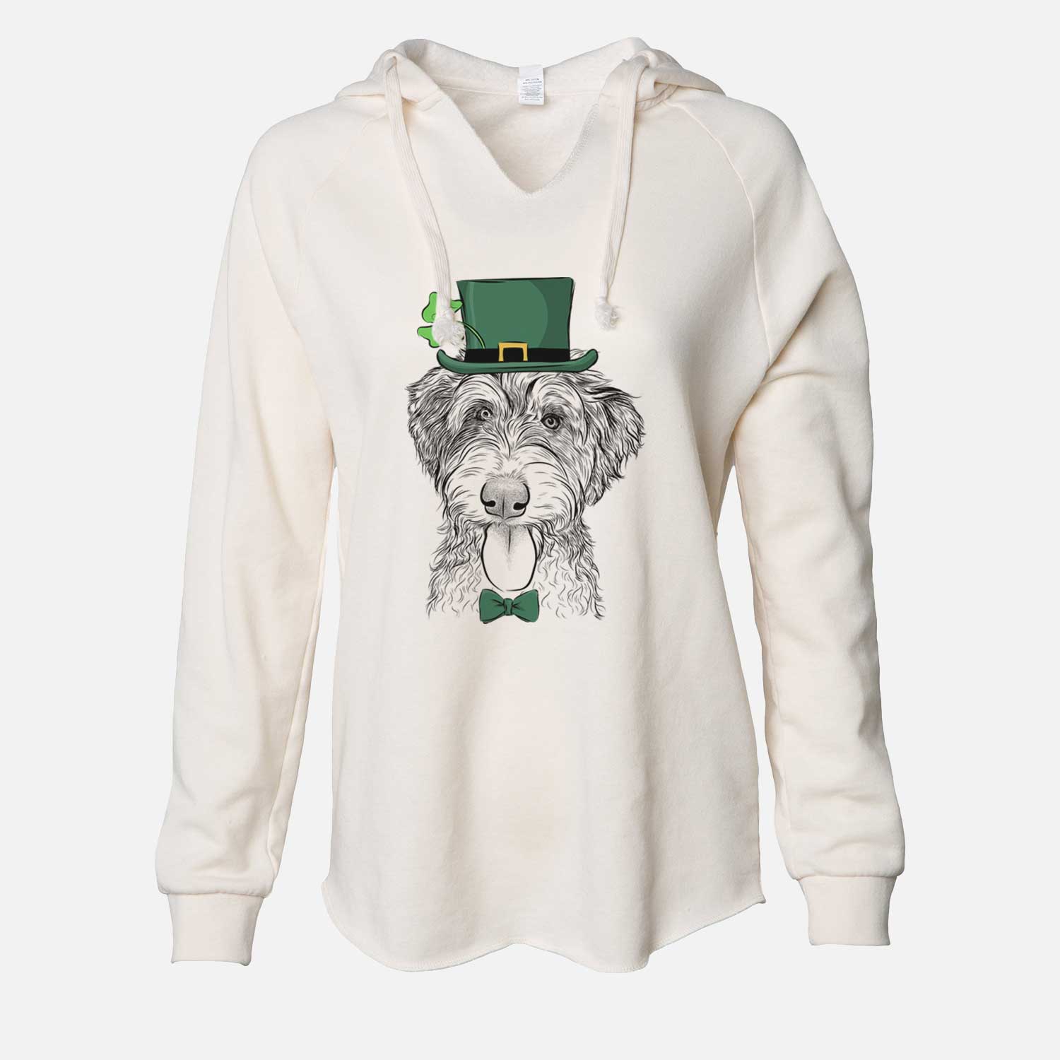 St. Patrick's Myrtle Mae the Aussiedoodle - Cali Wave Hooded Sweatshirt