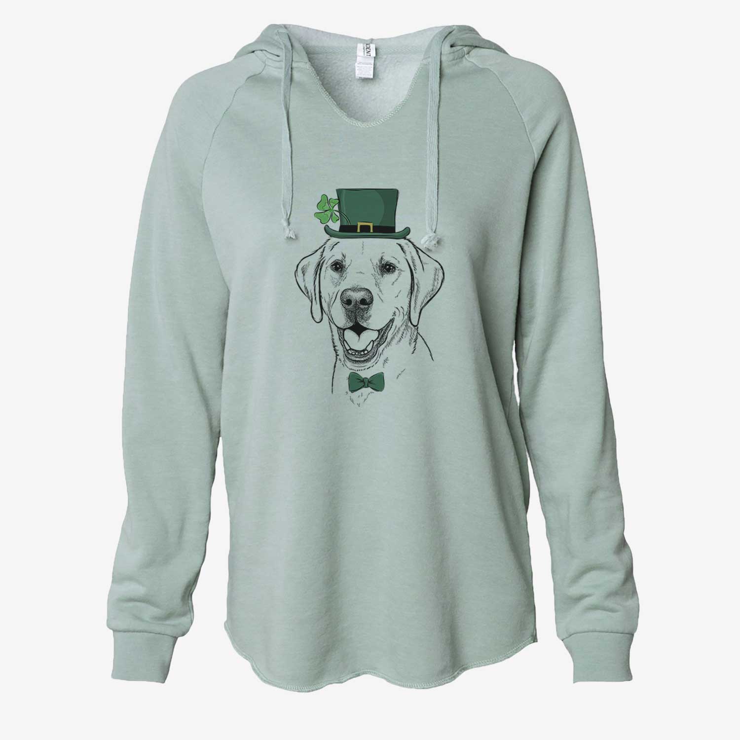 St. Patrick's Nate the Labrador Retriever - Cali Wave Hooded Sweatshirt