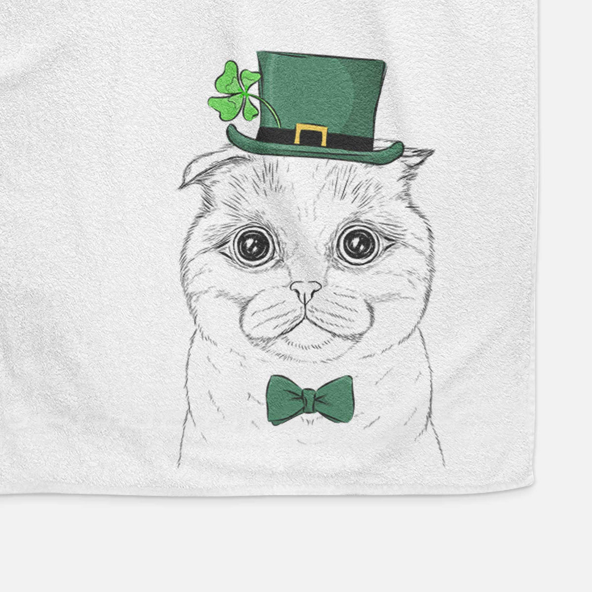 Neko the Scottish Fold Cat Decorative Hand Towel