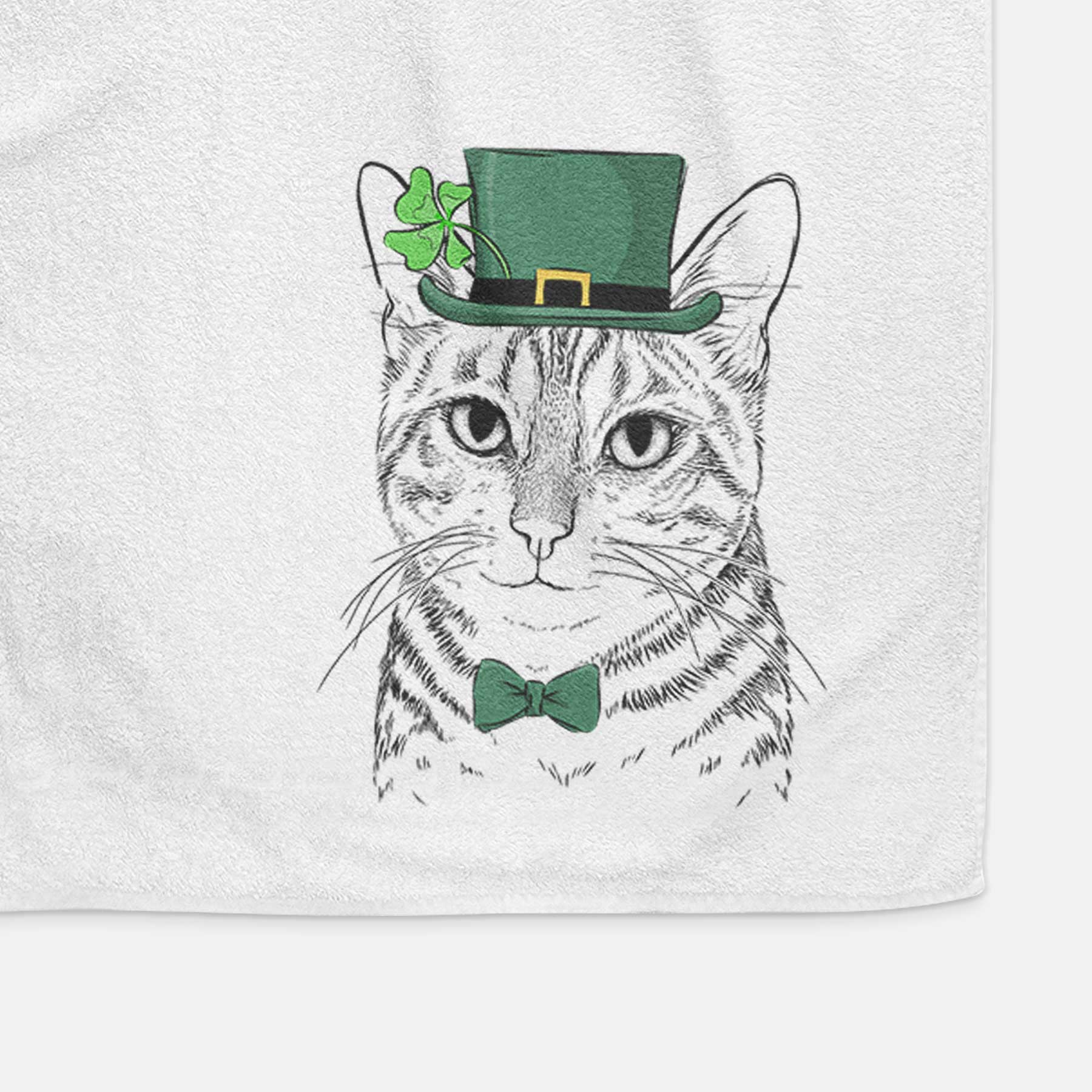 Nell the Tabby Cat Decorative Hand Towel