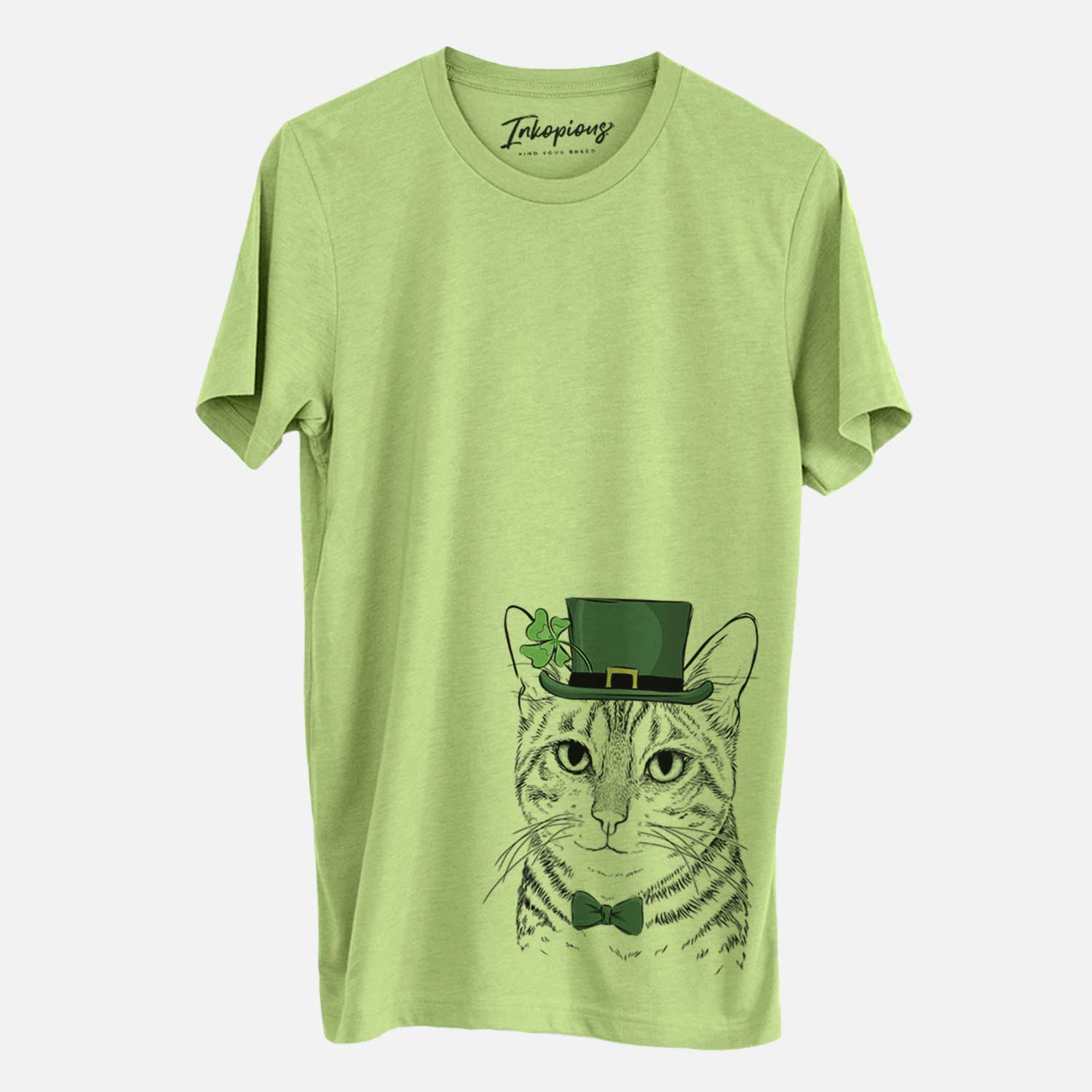 St. Patrick's Nell the Tabby Cat - Unisex Crewneck