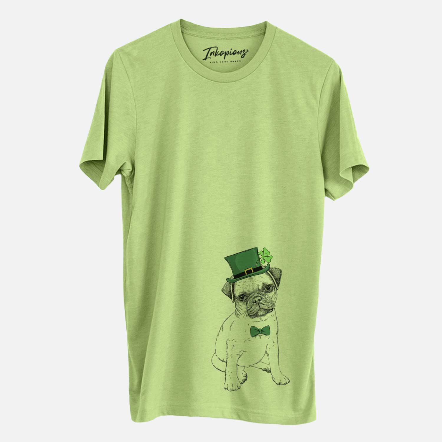 St. Patrick's Nelson the Pug Puppy - Unisex Crewneck