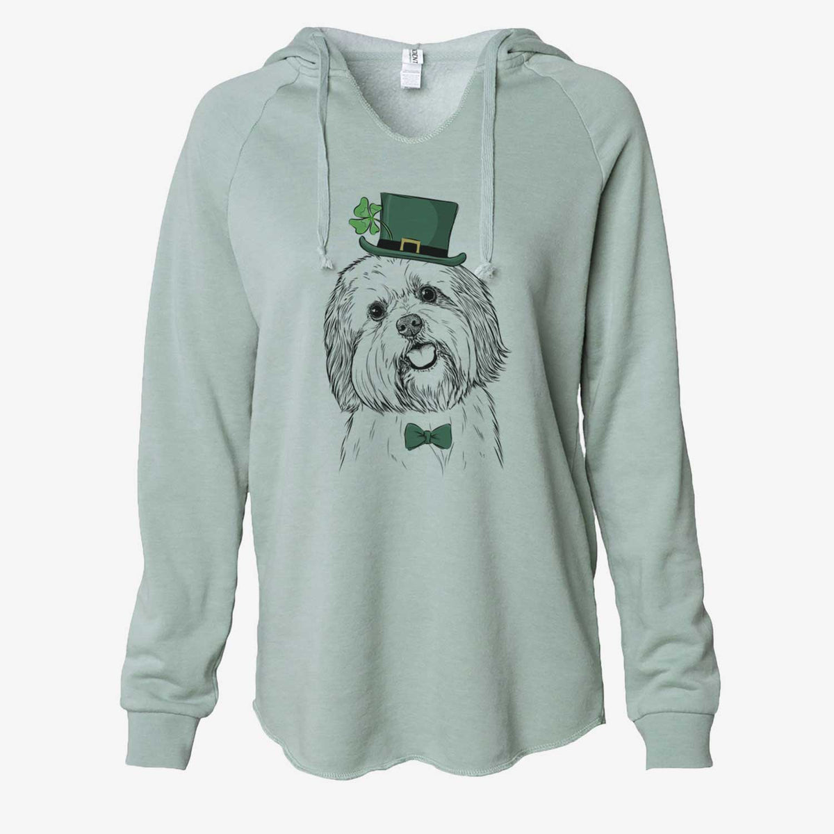 St. Patrick's Nikka the Lowchen - Cali Wave Hooded Sweatshirt