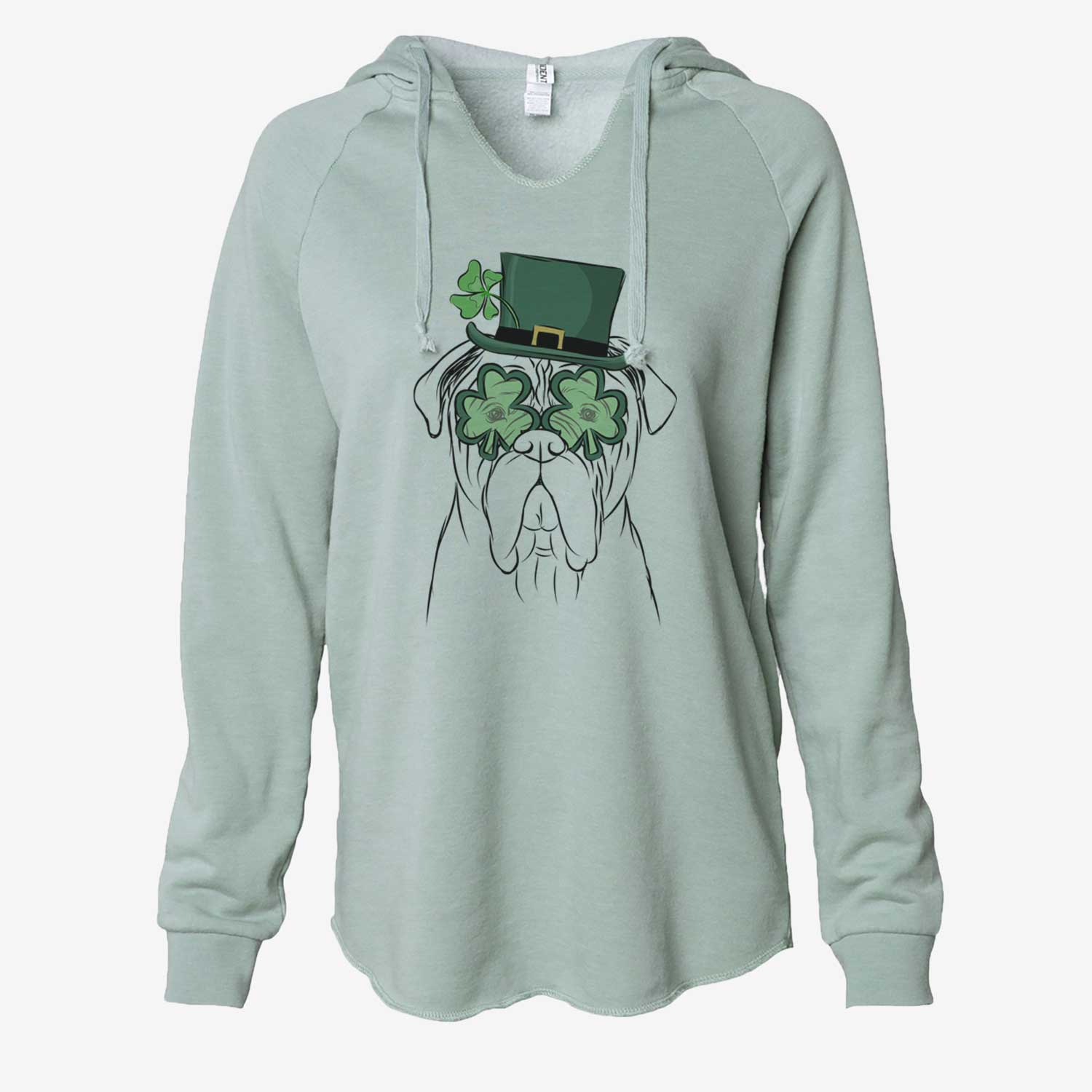 St. Patrick's Nolan the Bull Mastiff - Cali Wave Hooded Sweatshirt