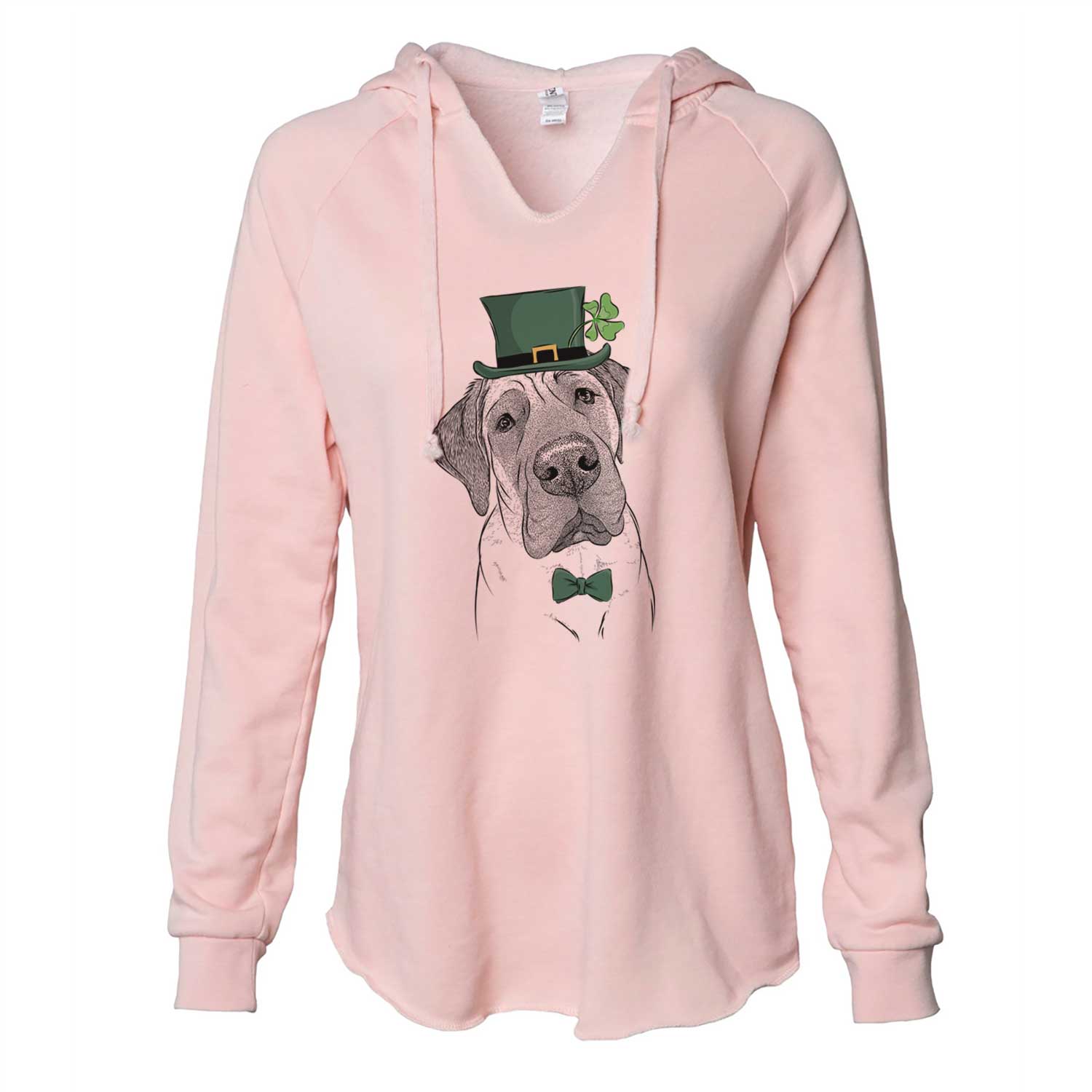 St. Patrick's Nutterbutter the English Mastiff - Cali Wave Hooded Sweatshirt