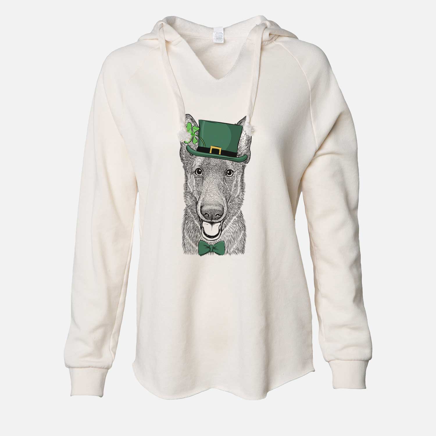 St. Patrick's Nyx the German Shepherd - Cali Wave Hooded Sweatshirt