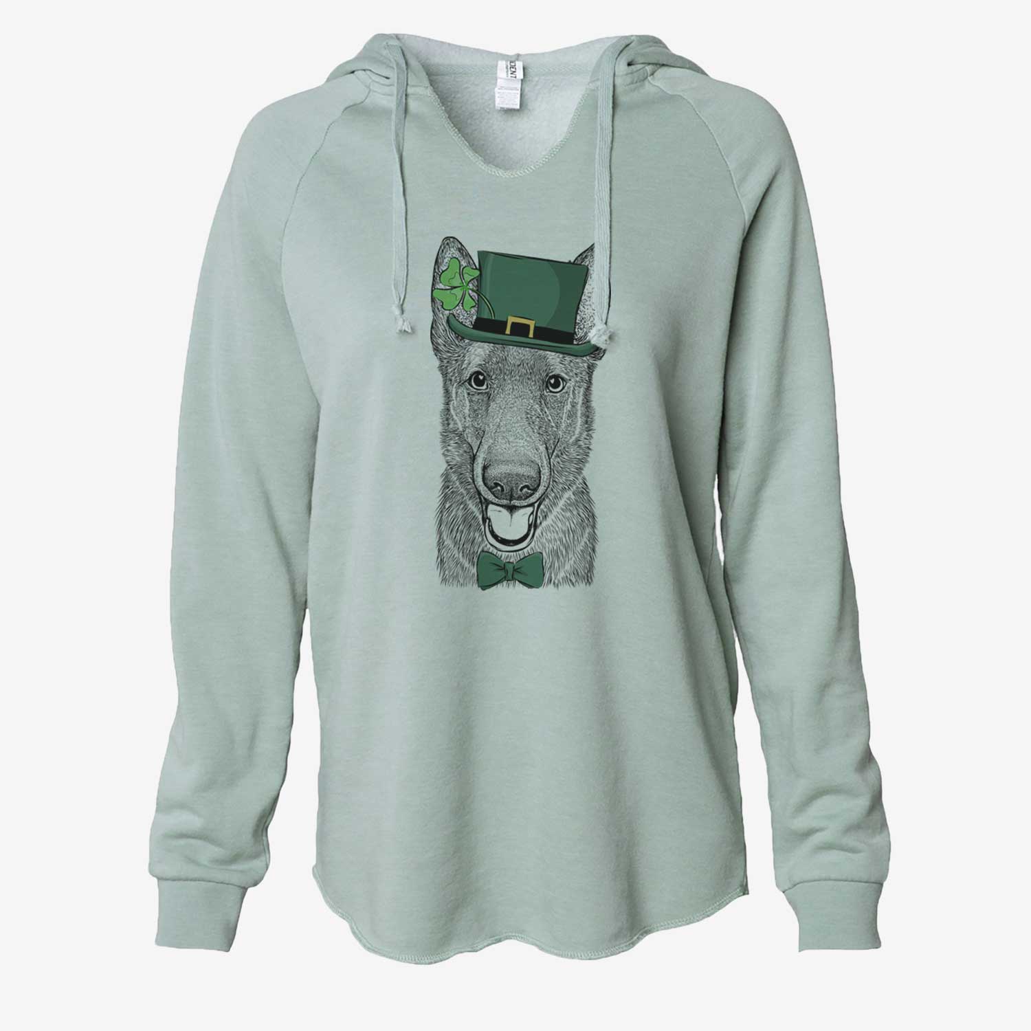 St. Patrick's Nyx the German Shepherd - Cali Wave Hooded Sweatshirt