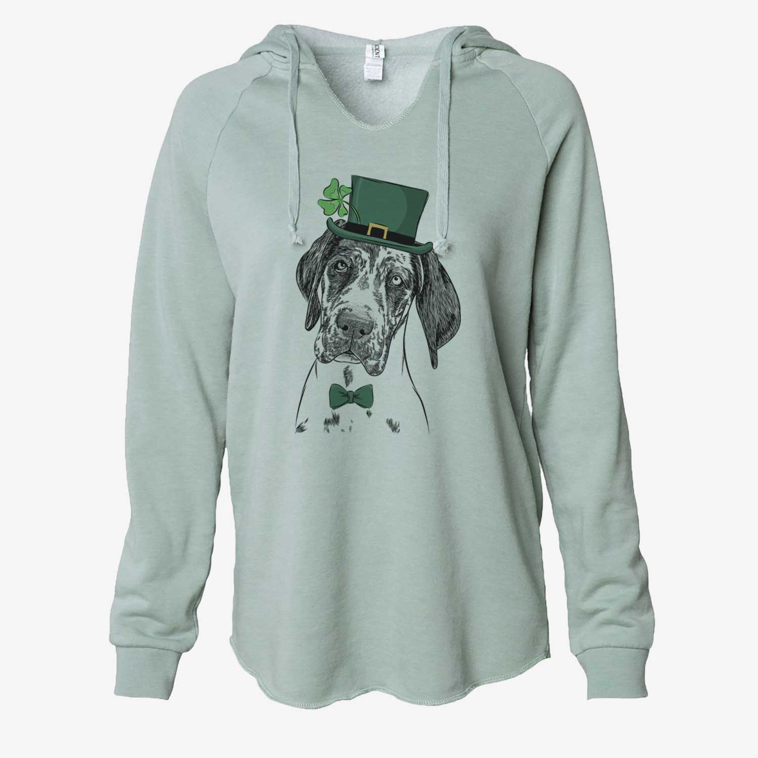 St. Patrick's Nyx the Great Dane - Cali Wave Hooded Sweatshirt