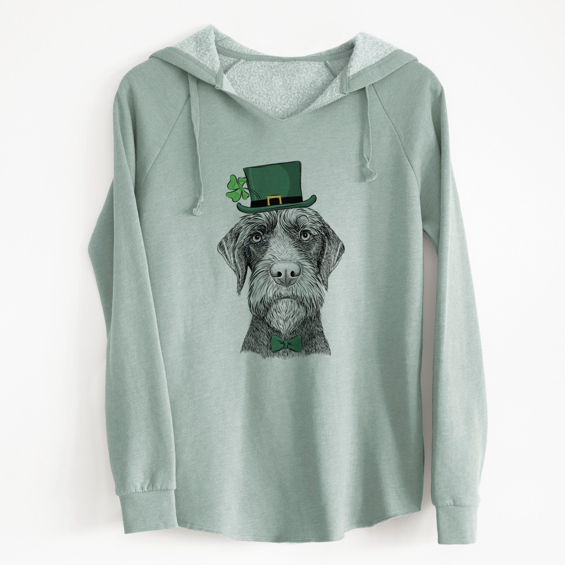 St. Patrick's Oakley the Pudelpointer - Cali Wave Hooded Sweatshirt