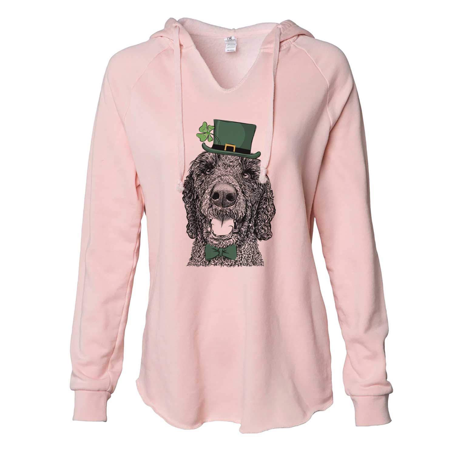 St. Patrick's Obi James the Goldendoodle - Cali Wave Hooded Sweatshirt