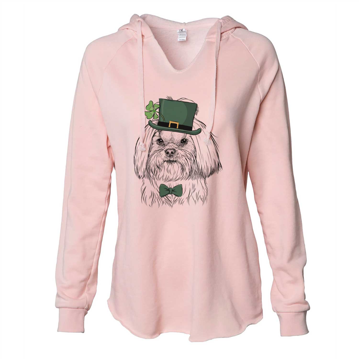 St. Patrick's Olga the Shih Tzu - Cali Wave Hooded Sweatshirt