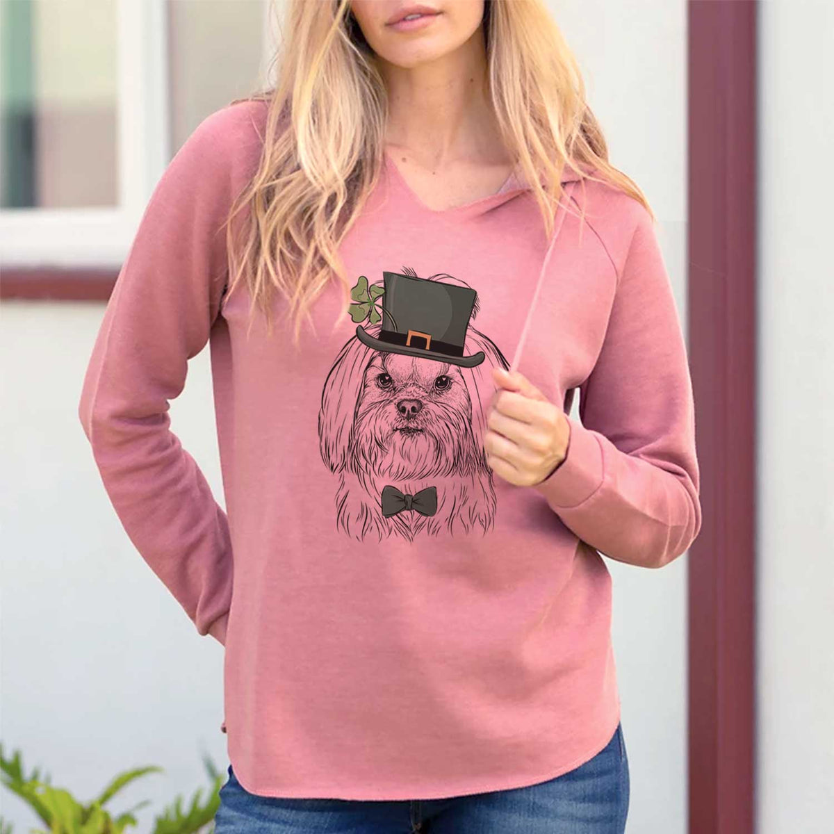 St. Patrick&#39;s Olga the Shih Tzu - Cali Wave Hooded Sweatshirt