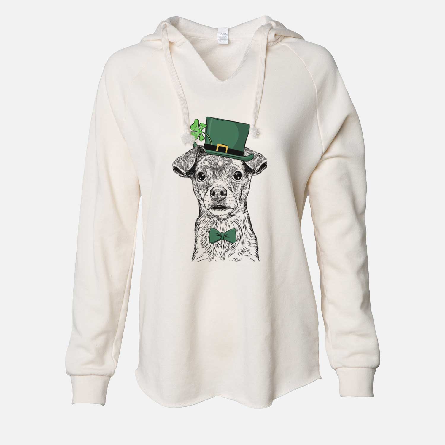 St. Patrick's Olive the Mixed Breed - Cali Wave Hooded Sweatshirt