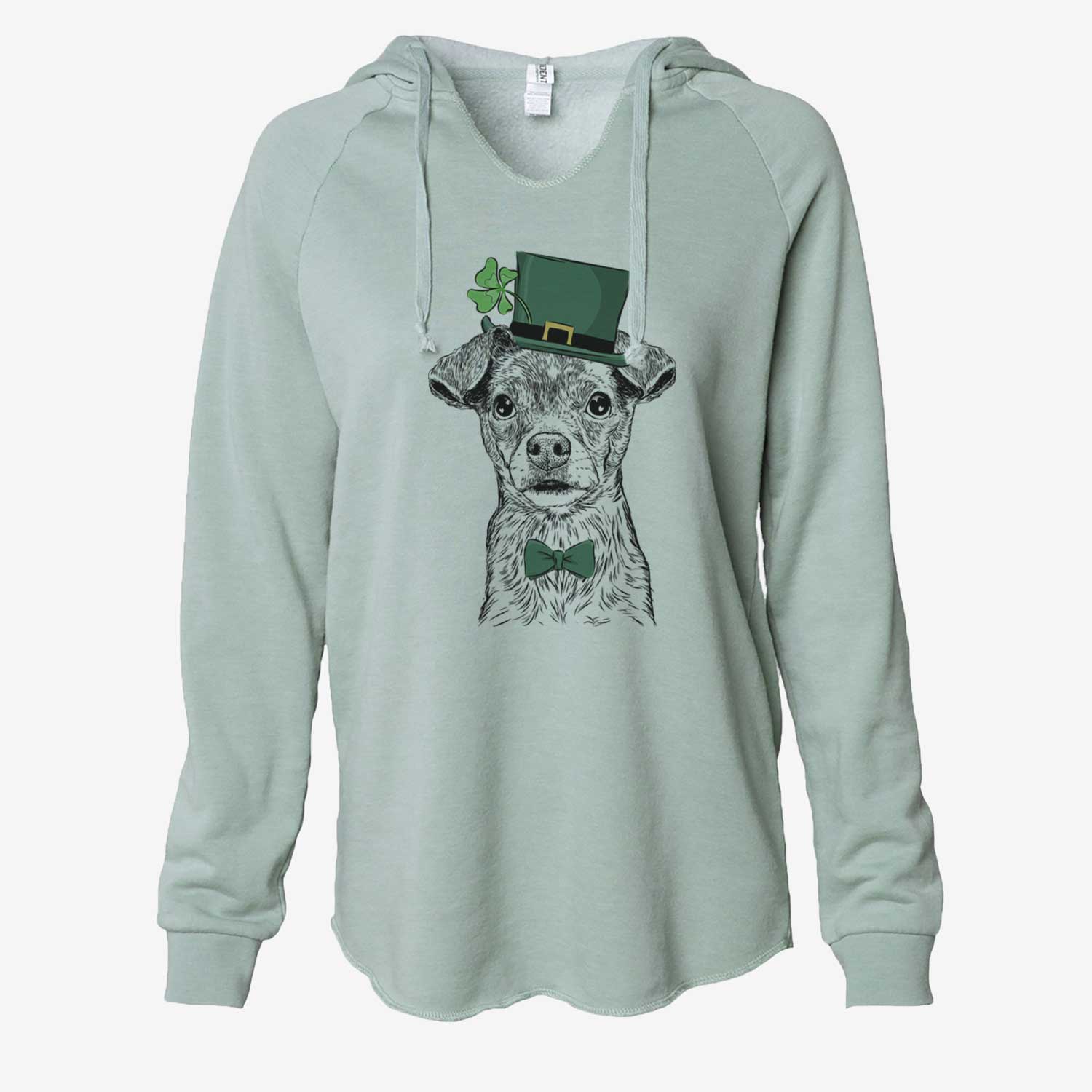 St. Patrick's Olive the Mixed Breed - Cali Wave Hooded Sweatshirt