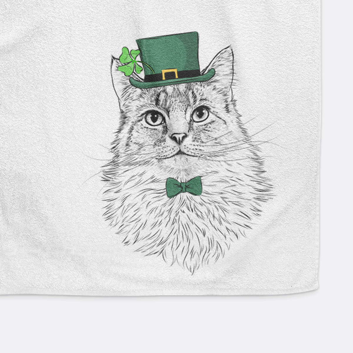 Olive the Cat Decorative Hand Towel