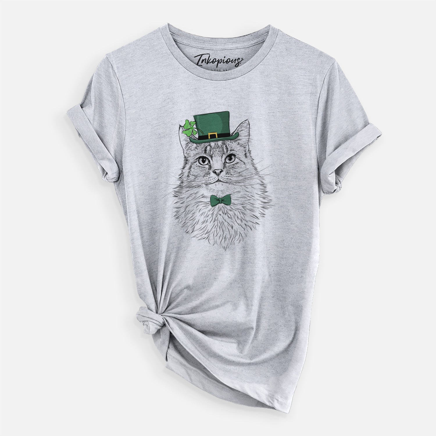 St. Patrick's Olive the Cat - Unisex Crewneck