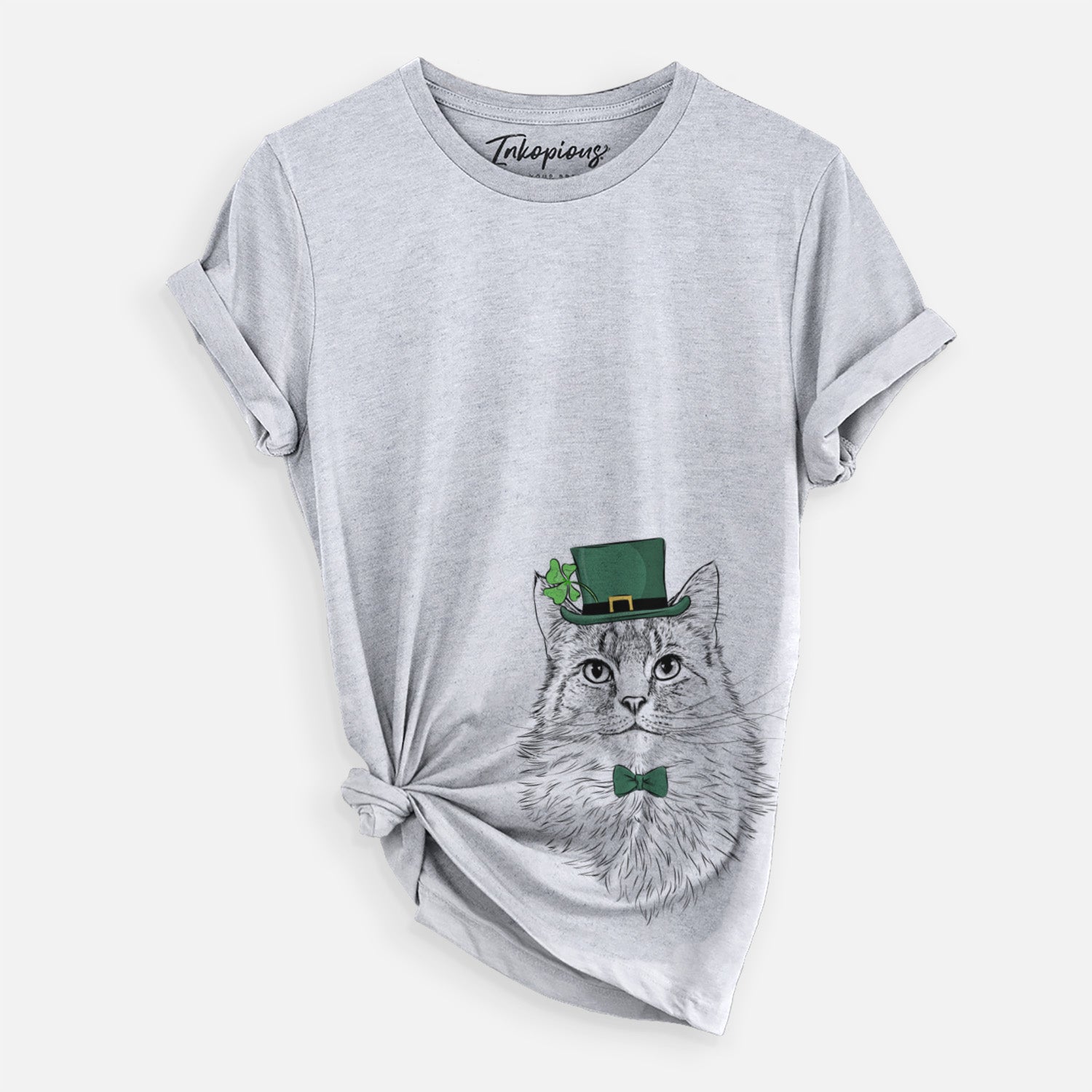 St. Patrick's Olive the Cat - Unisex Crewneck