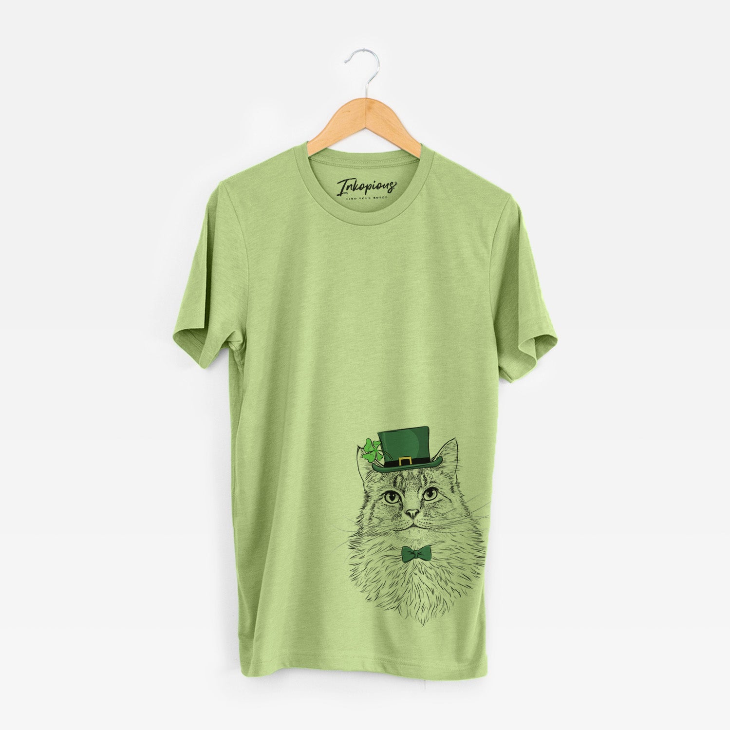 St. Patrick's Olive the Cat - Unisex Crewneck