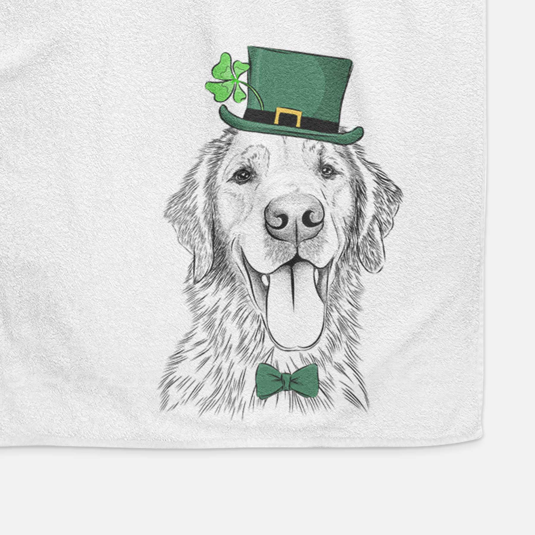 Oliver Tredup the Golden Retriever Decorative Hand Towel