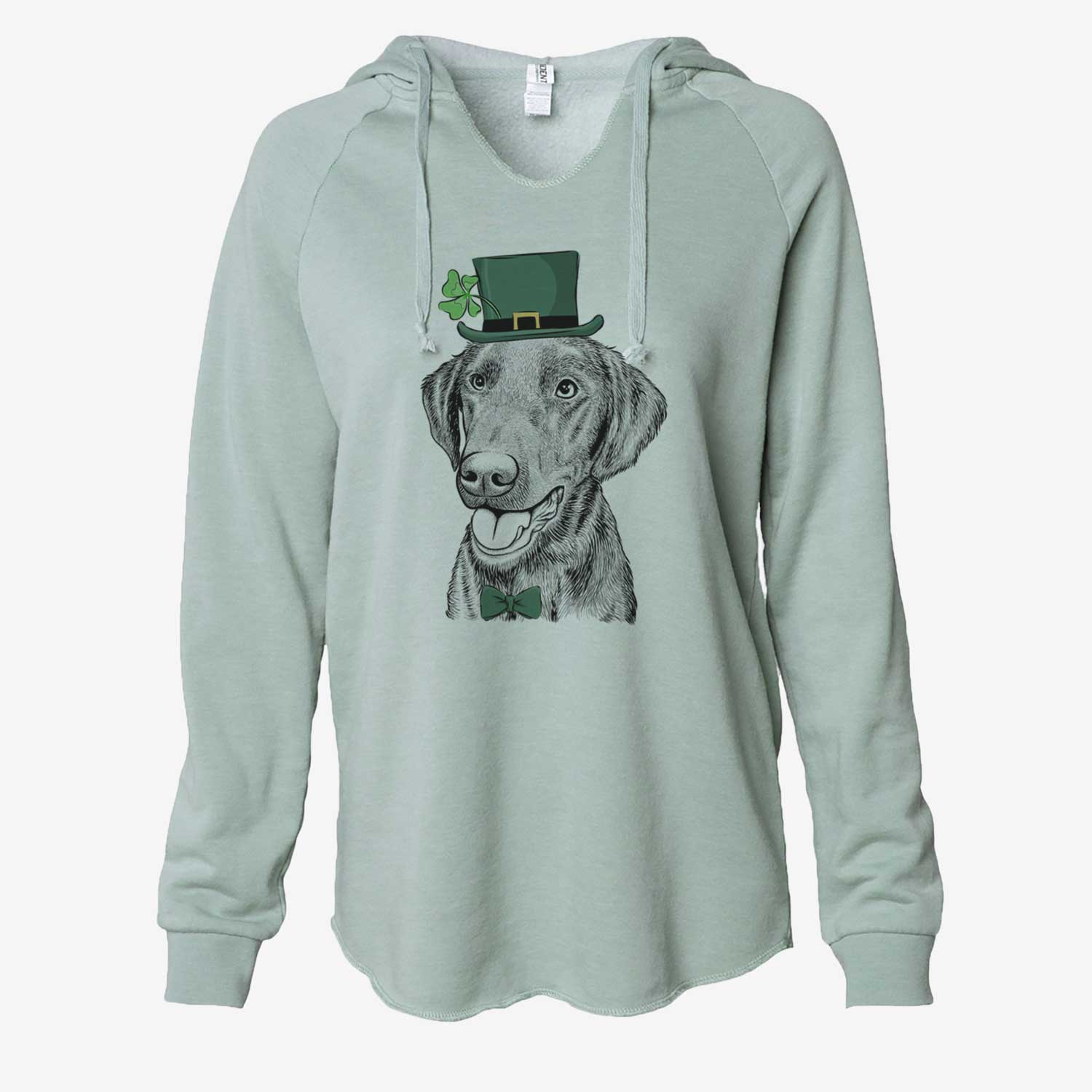 St. Patrick's Onyx the Labrador Retriever - Cali Wave Hooded Sweatshirt