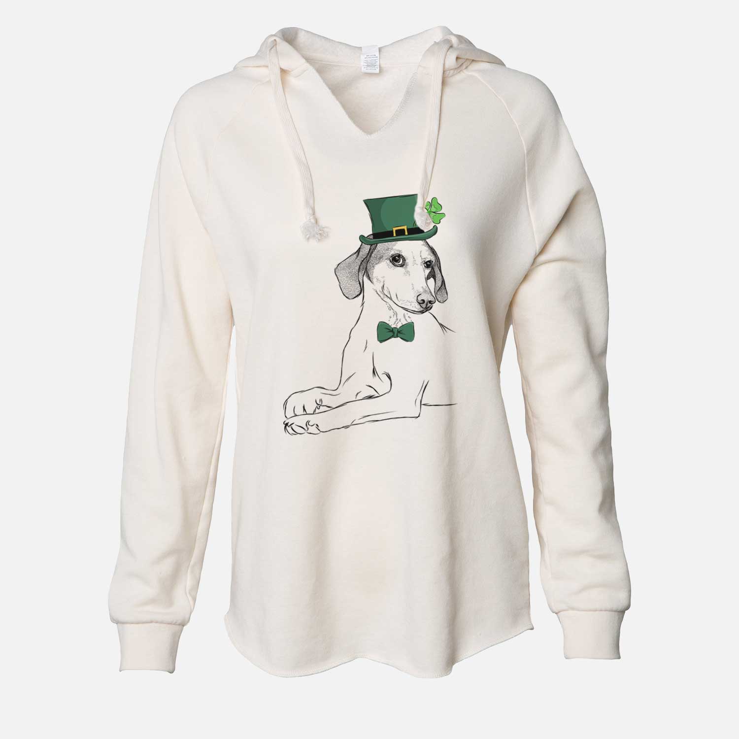 St. Patrick's Opie the Foxhound - Cali Wave Hooded Sweatshirt