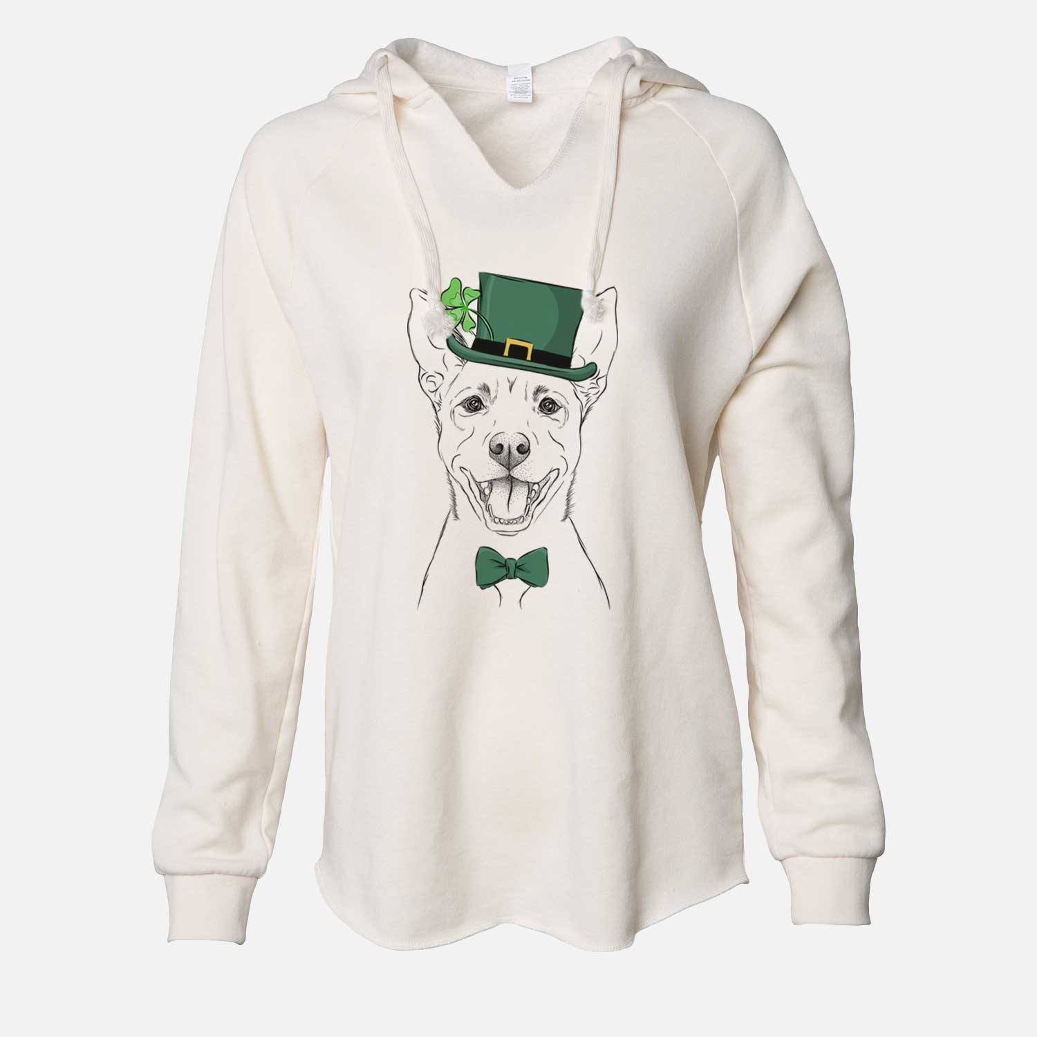 St. Patrick's Orange the Carolina Dog - Cali Wave Hooded Sweatshirt