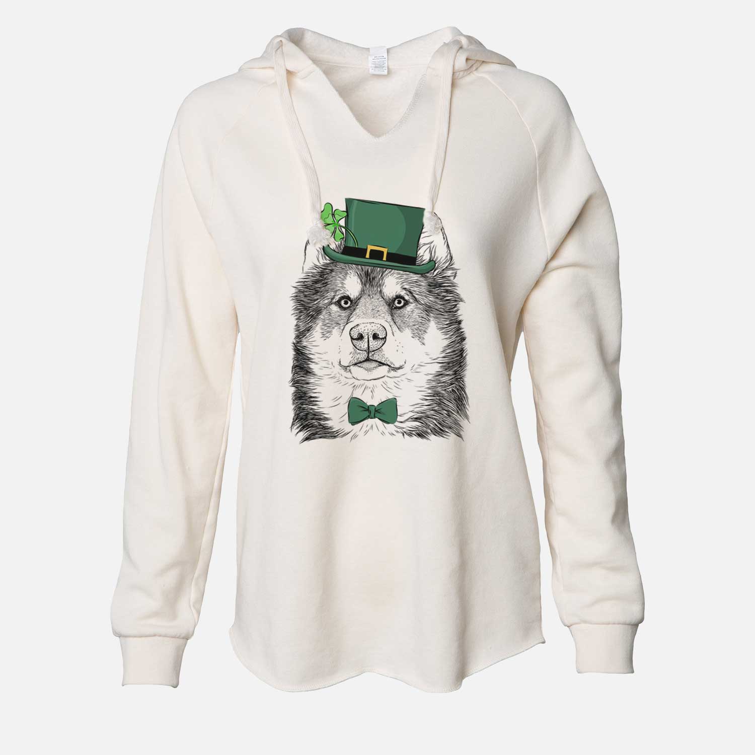 St. Patrick's Oskar the Canadian Eskimo Dog - Cali Wave Hooded Sweatshirt