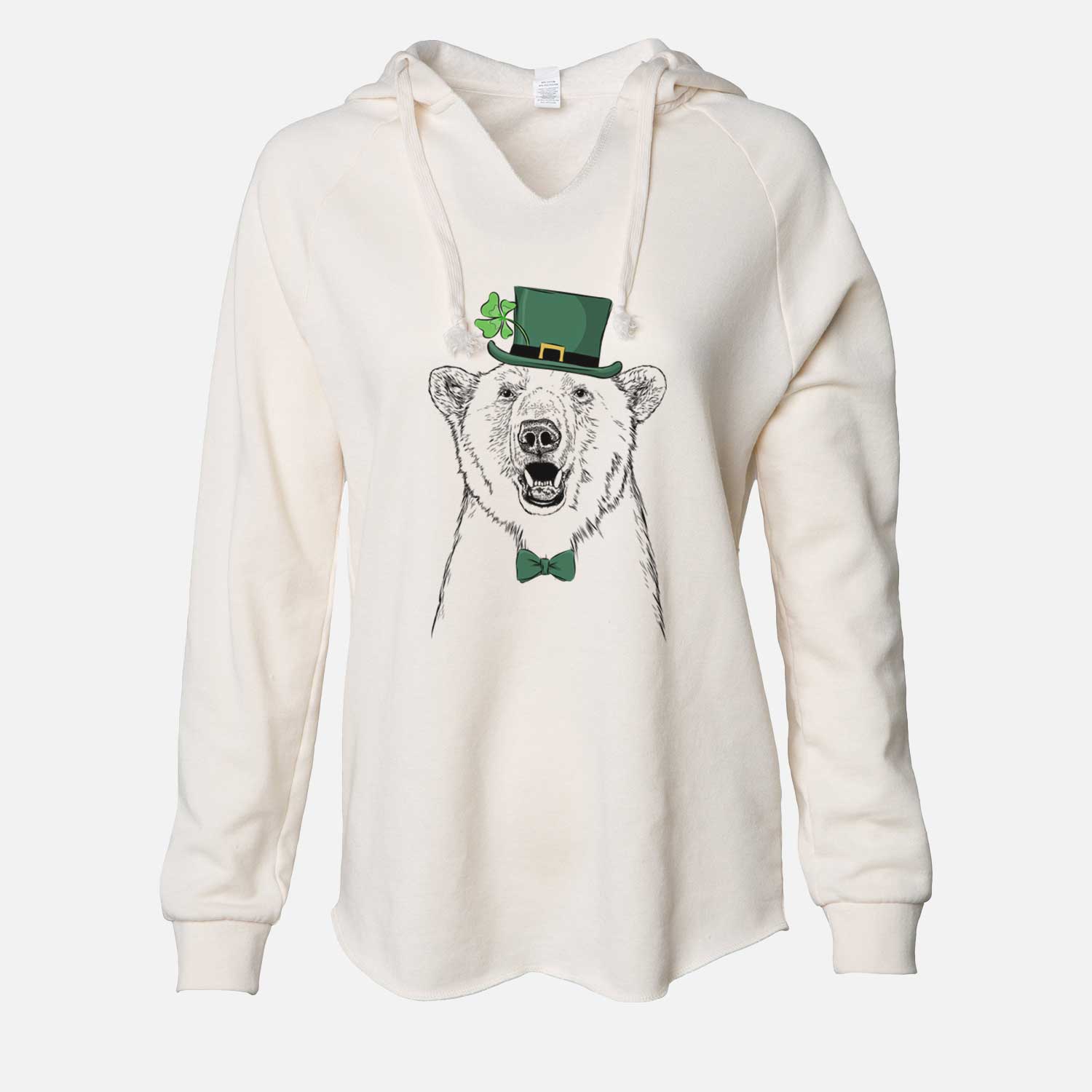 St. Patrick's Oslo the Polar Bear - Cali Wave Hooded Sweatshirt