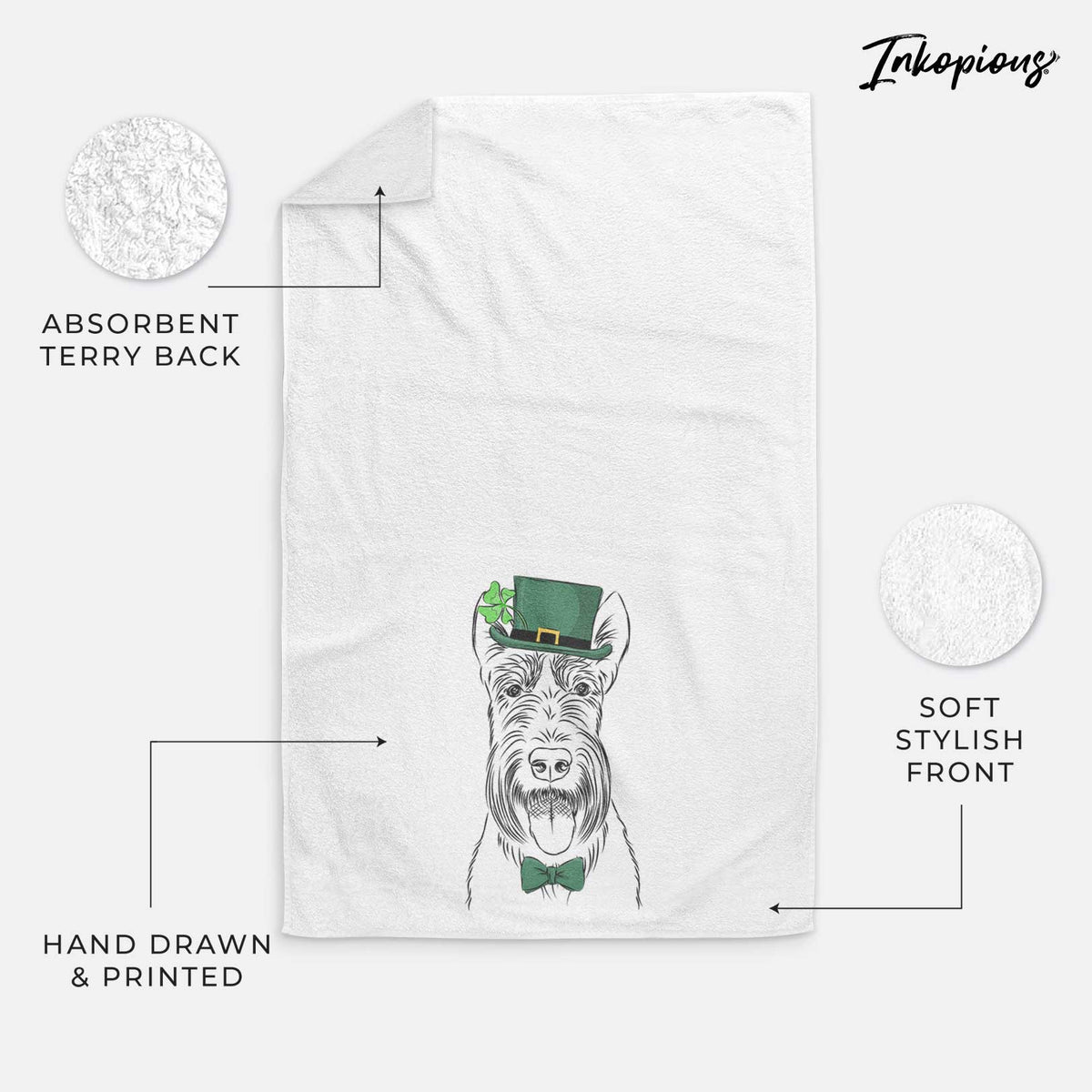 Oswald the Scottish Terrier Decorative Hand Towel