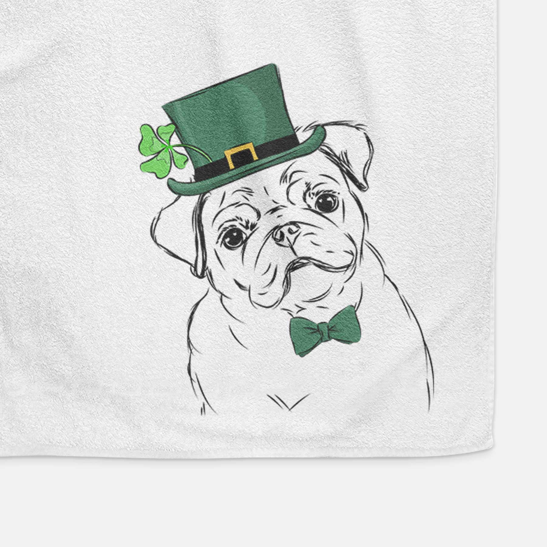 Otis the Pug Decorative Hand Towel