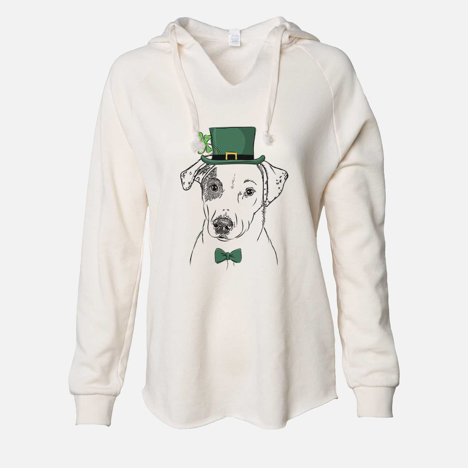 St. Patrick's P-Pie the Mixed Breed - Cali Wave Hooded Sweatshirt