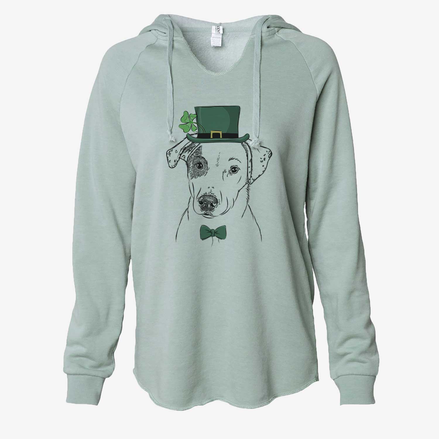 St. Patrick's P-Pie the Mixed Breed - Cali Wave Hooded Sweatshirt