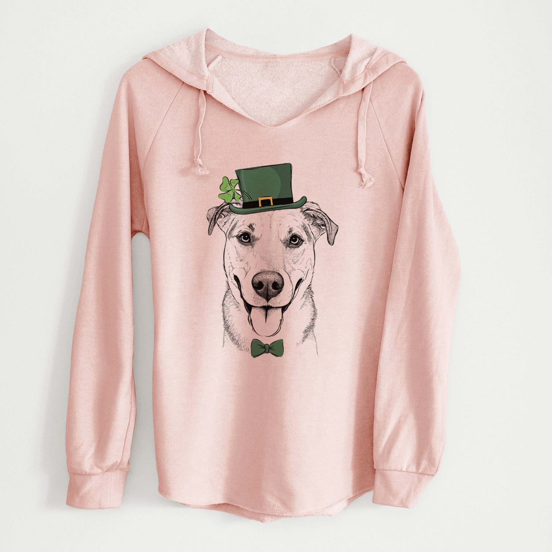 St. Patrick's Padre the Pitbull Mix - Cali Wave Hooded Sweatshirt