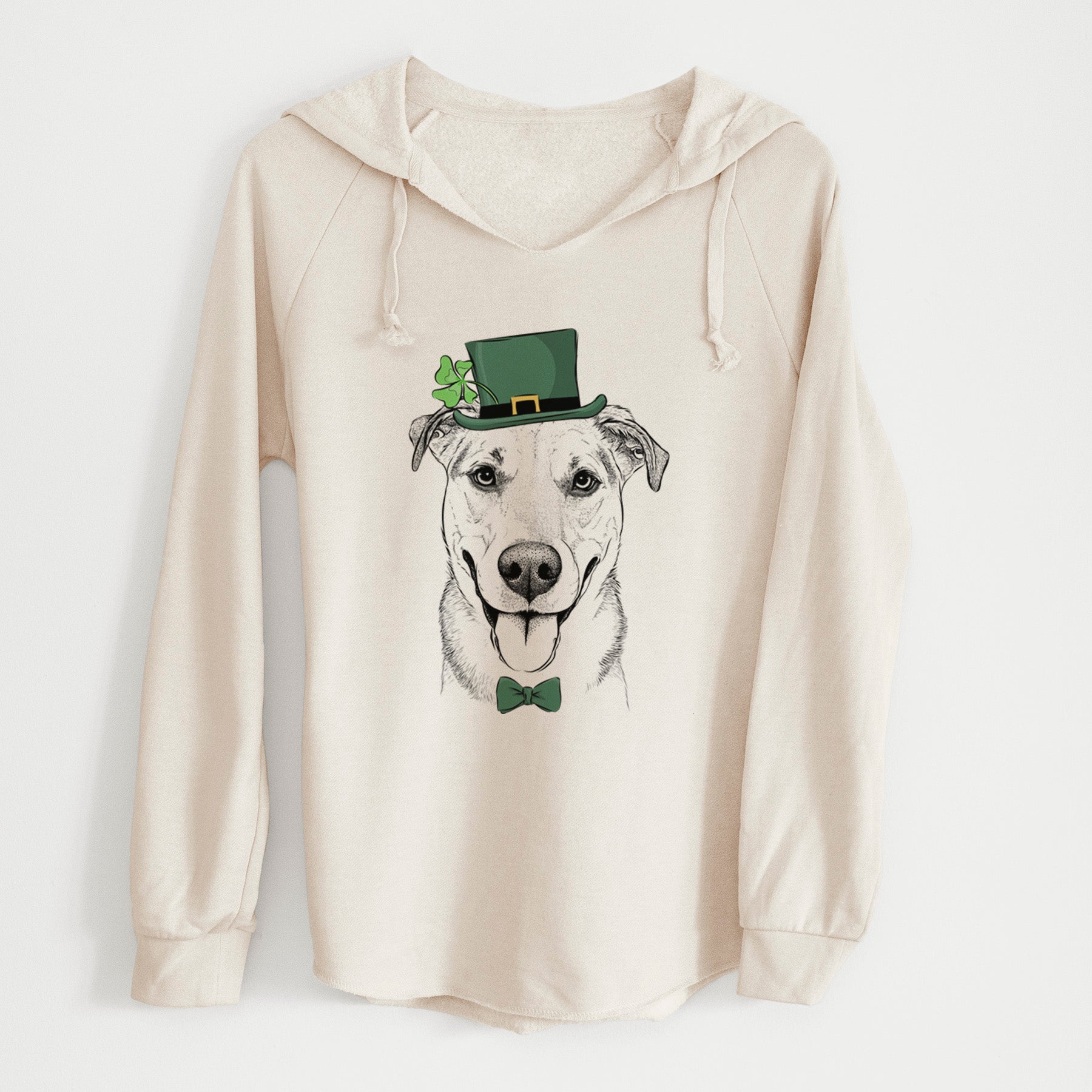 St. Patrick's Padre the Pitbull Mix - Cali Wave Hooded Sweatshirt