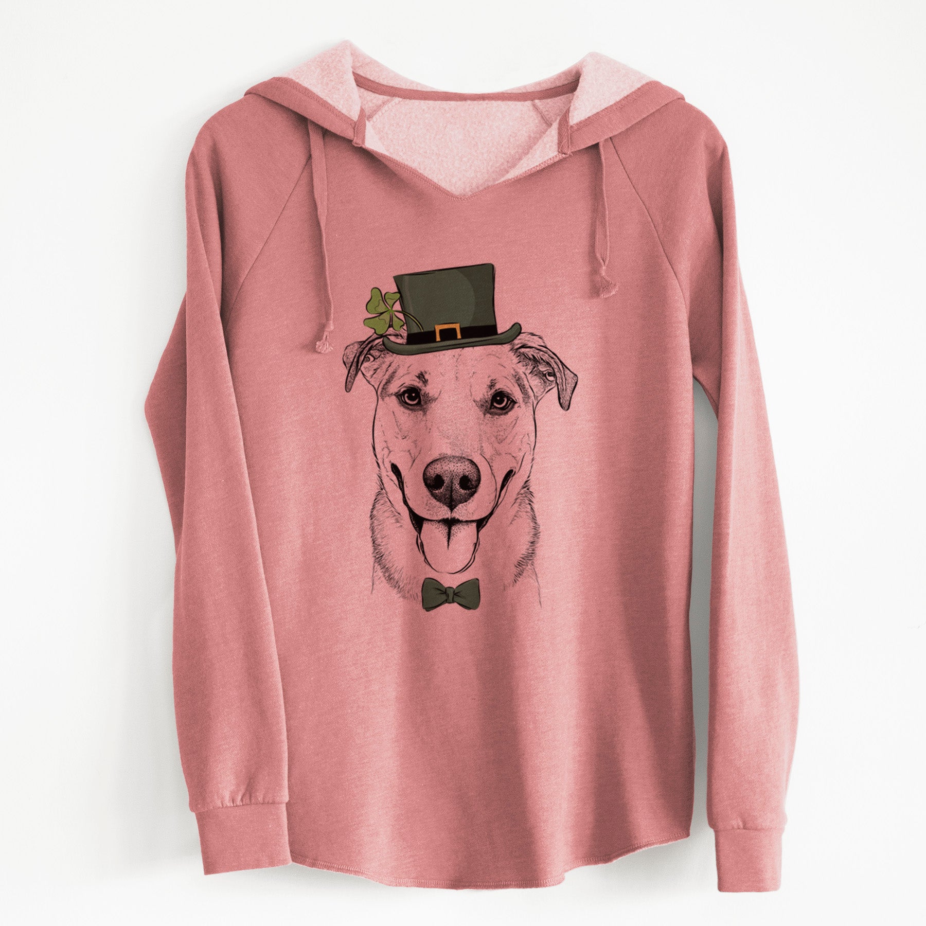 St. Patrick's Padre the Pitbull Mix - Cali Wave Hooded Sweatshirt