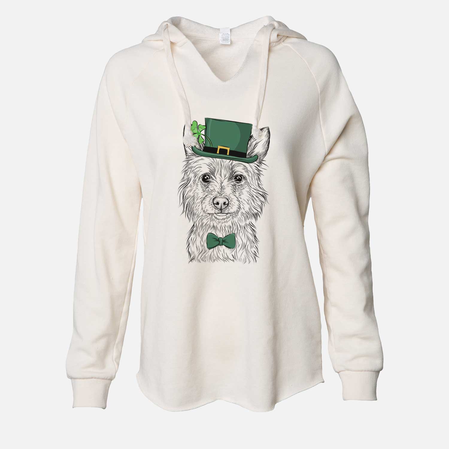 St. Patrick's Paulo the Portuguese Podengo - Cali Wave Hooded Sweatshirt