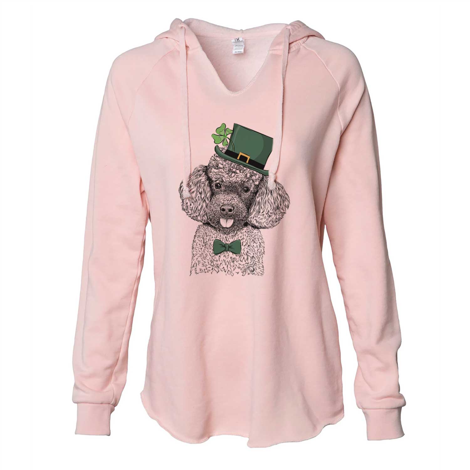 St. Patrick's George the Toy Poodle - Cali Wave Hooded Sweatshirt