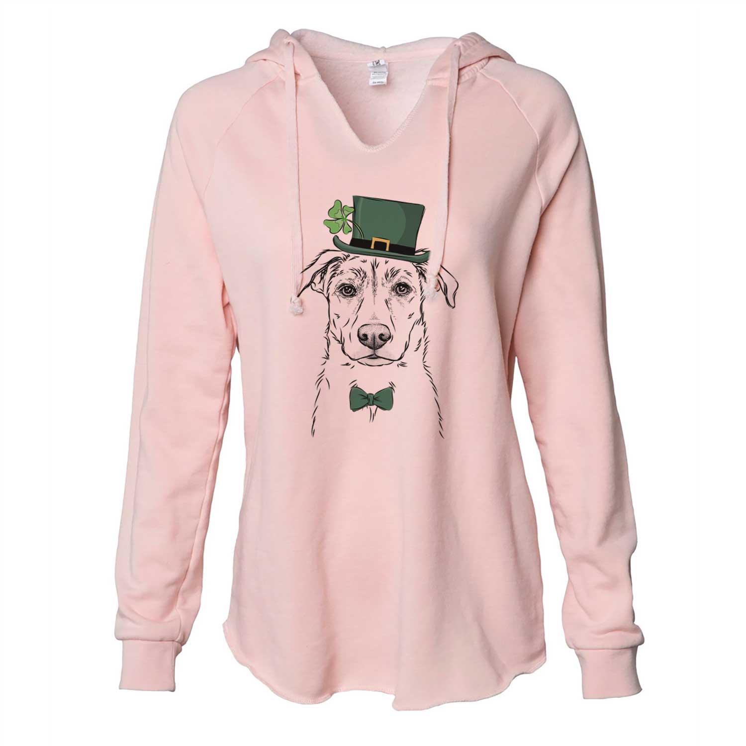 St. Patrick's Peanut the Lab Mix - Cali Wave Hooded Sweatshirt