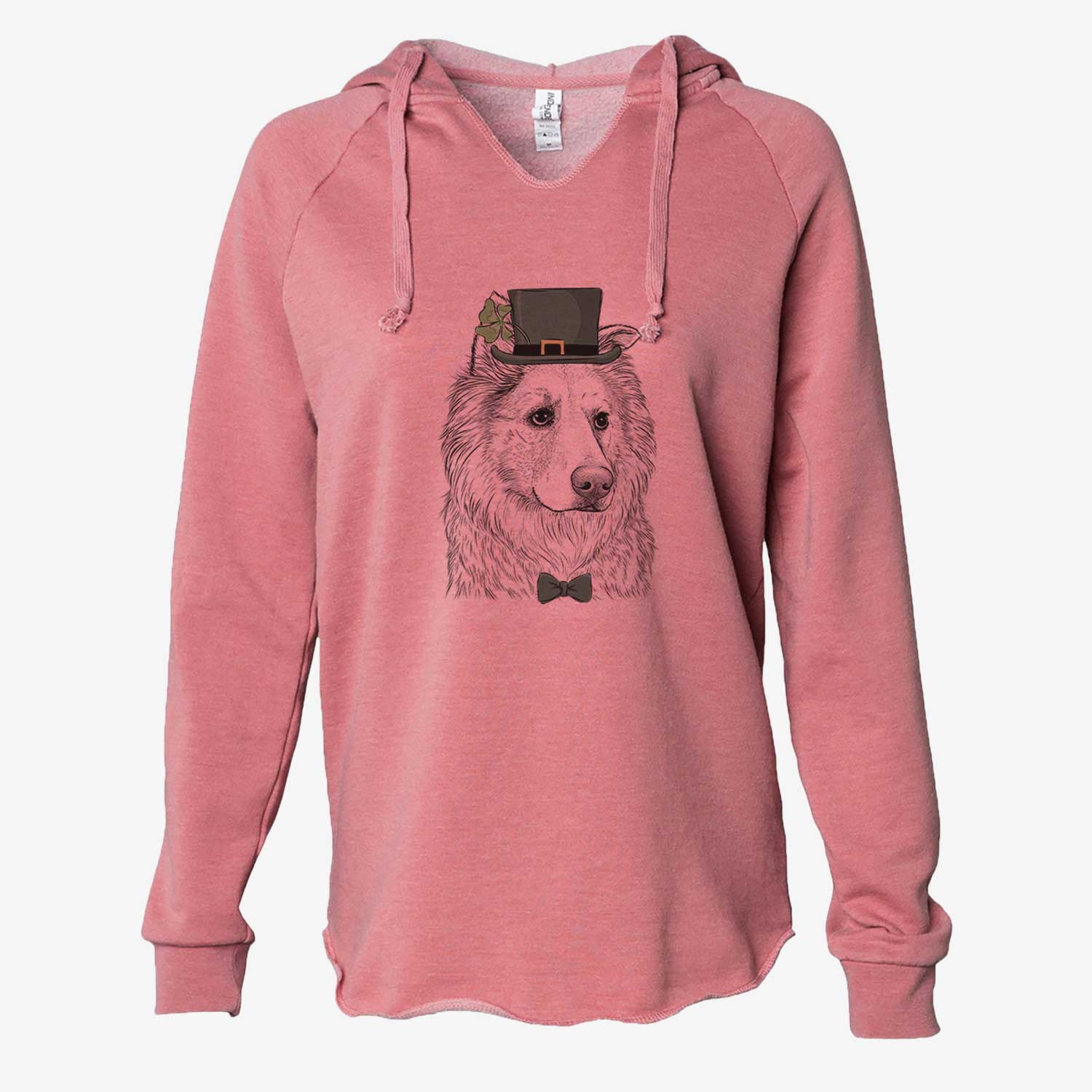 St. Patrick's Penny the Chow Mix - Cali Wave Hooded Sweatshirt