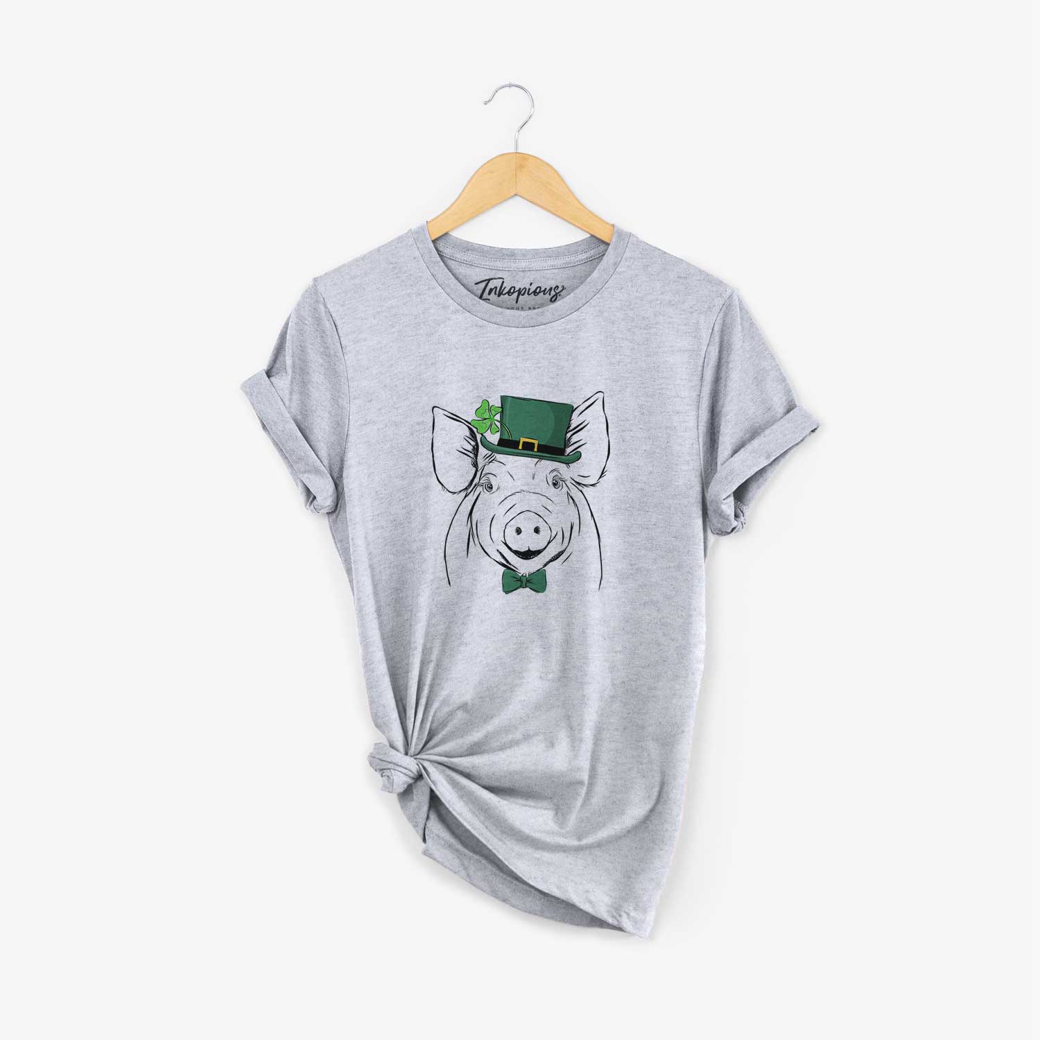 St. Patrick's Perry the Pig - Unisex Crewneck