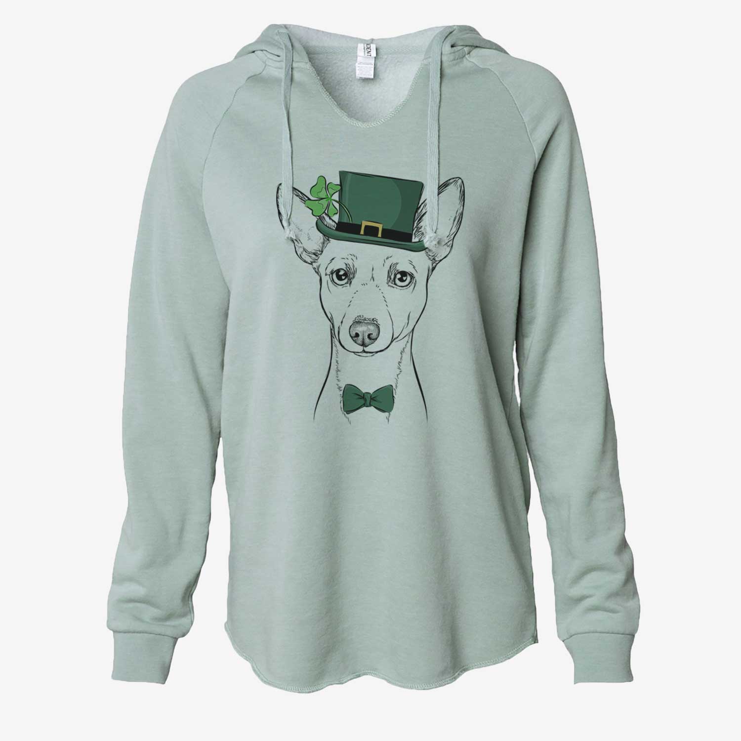 St. Patrick's Perry the Portuguese Podengo - Cali Wave Hooded Sweatshirt