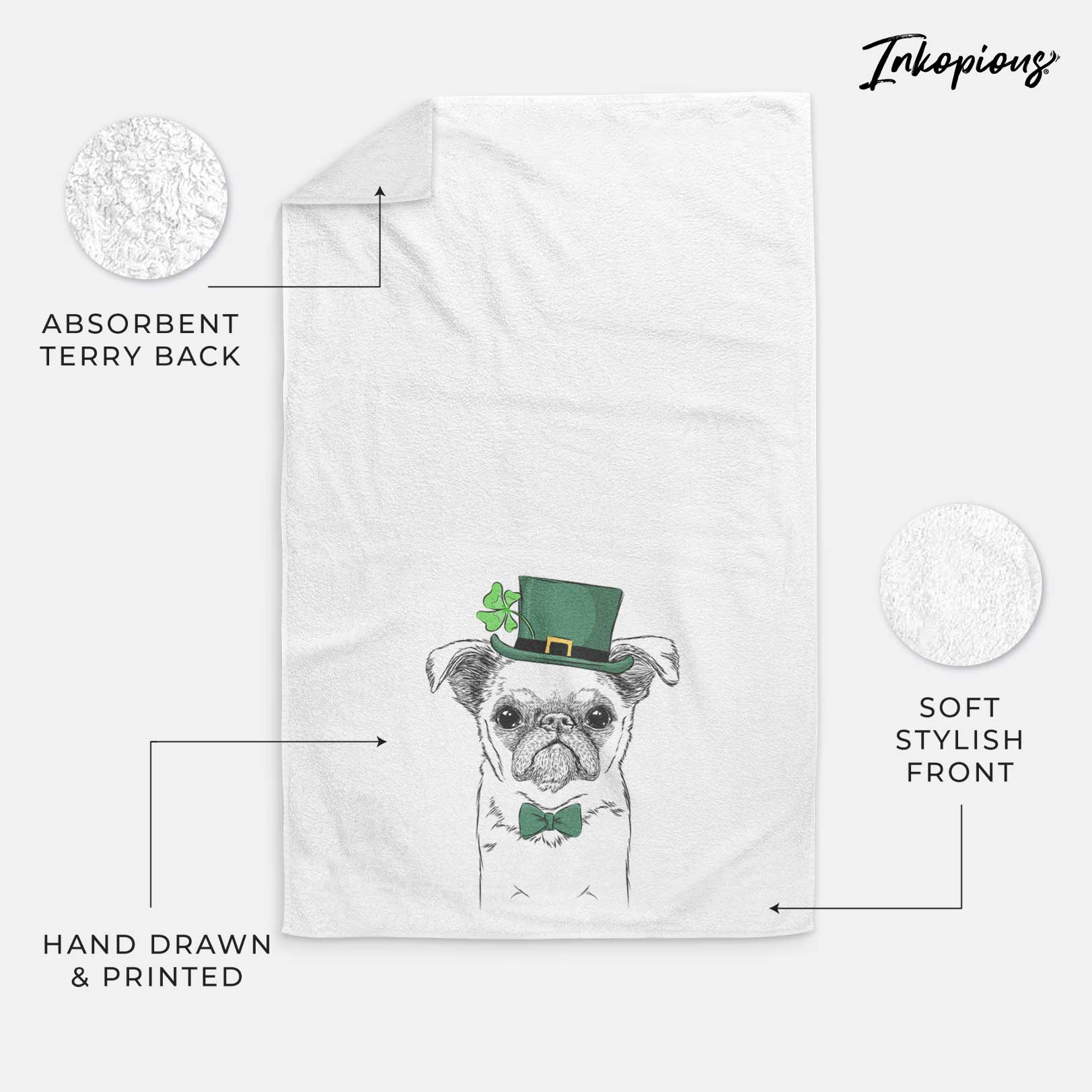 Petit Penny the Brussels Griffon Decorative Hand Towel