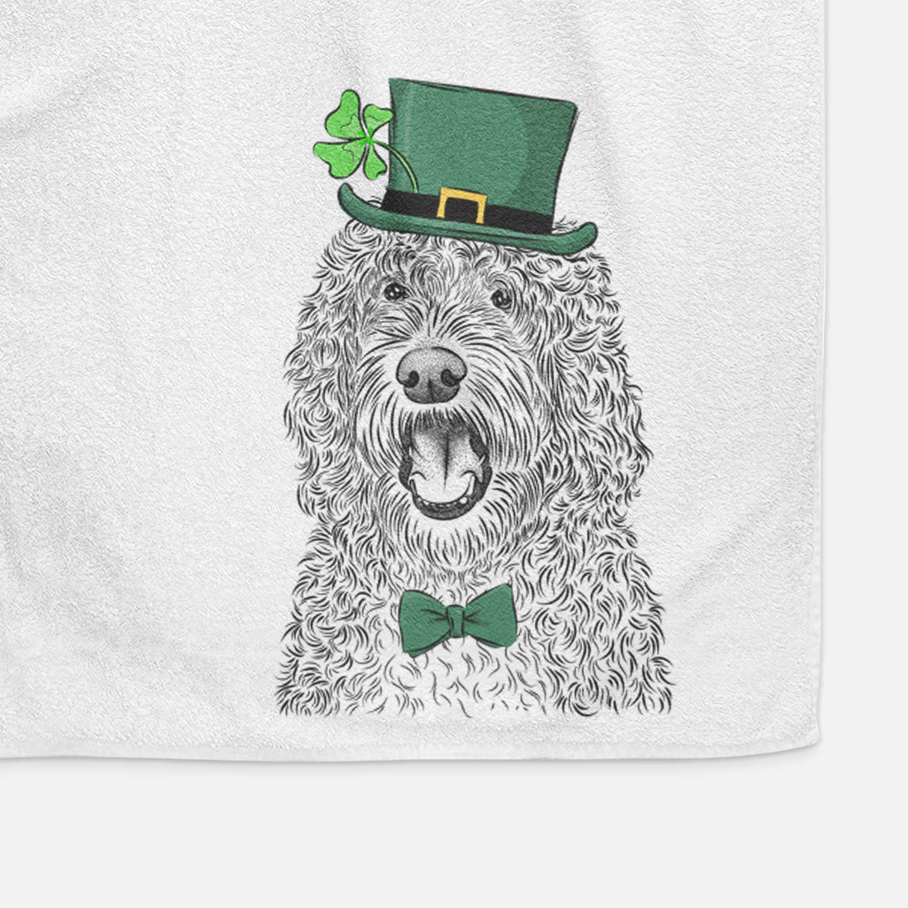 Phillip the Portuguese Water Dog Decorative Hand Towel