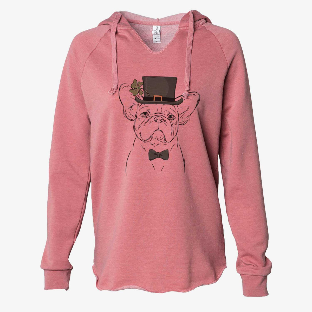 St. Patrick's Pierre the French Bulldog - Cali Wave Hooded Sweatshirt