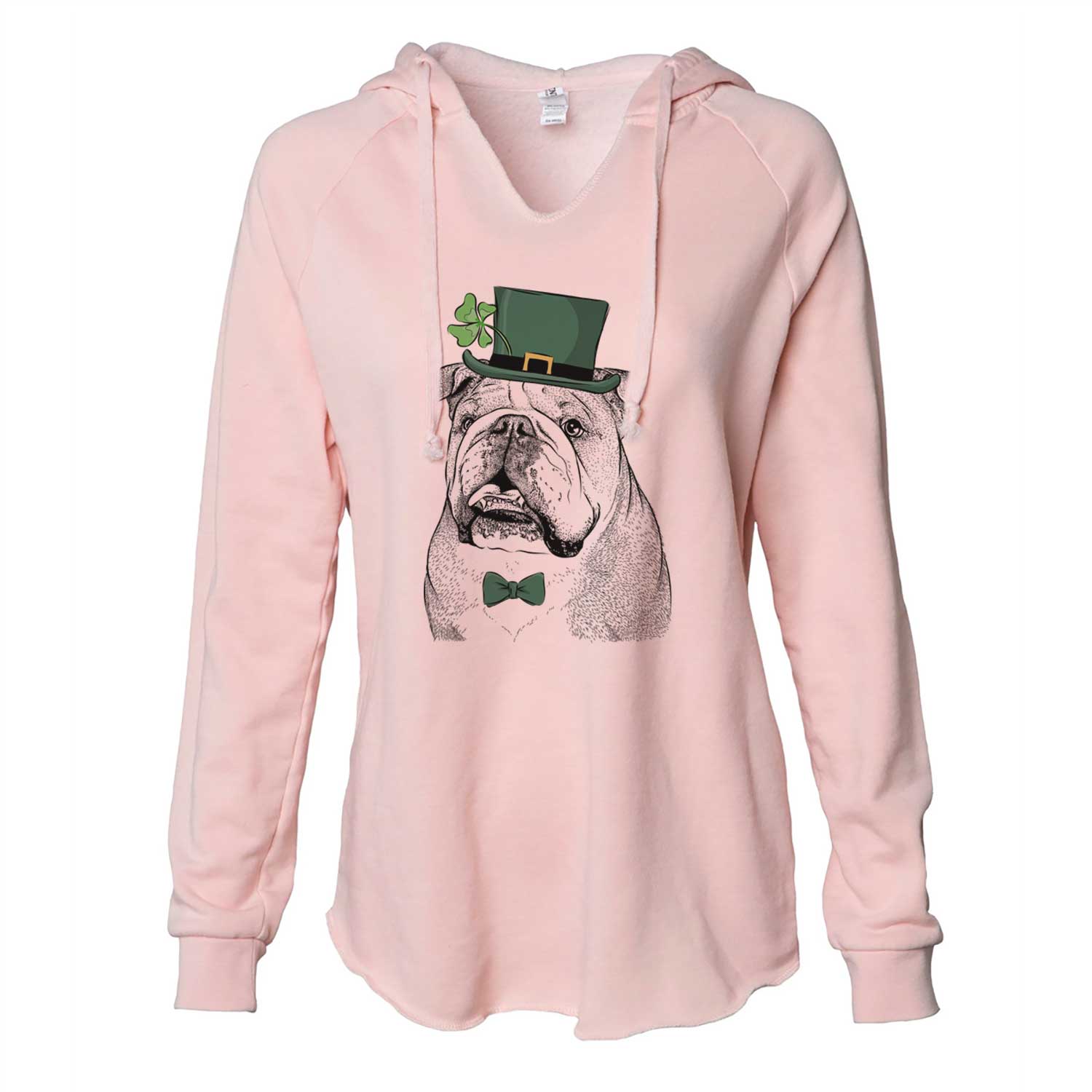 St. Patrick's Piggy the English Bulldog - Cali Wave Hooded Sweatshirt