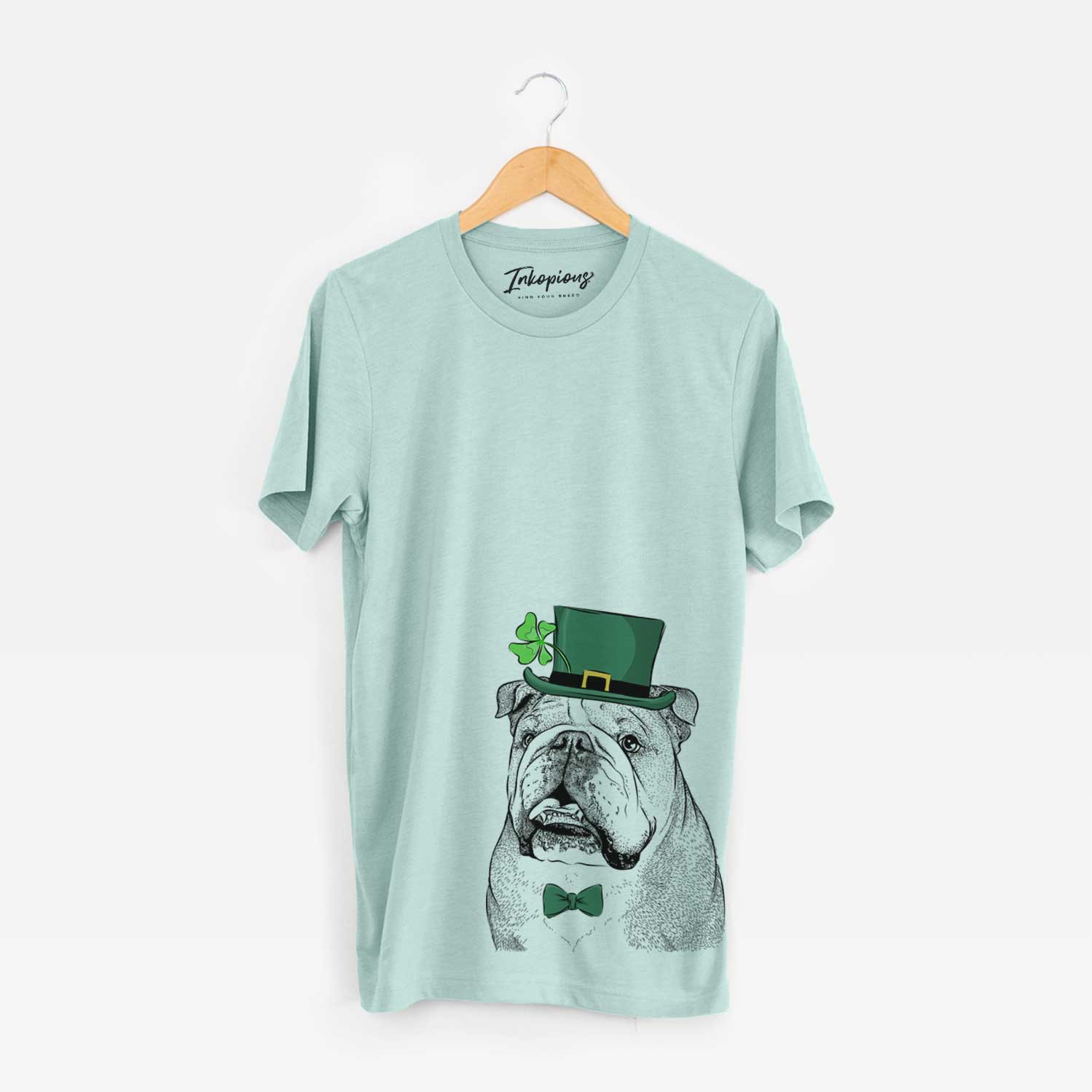 St. Patrick's Piggy the English Bulldog - Unisex Crewneck