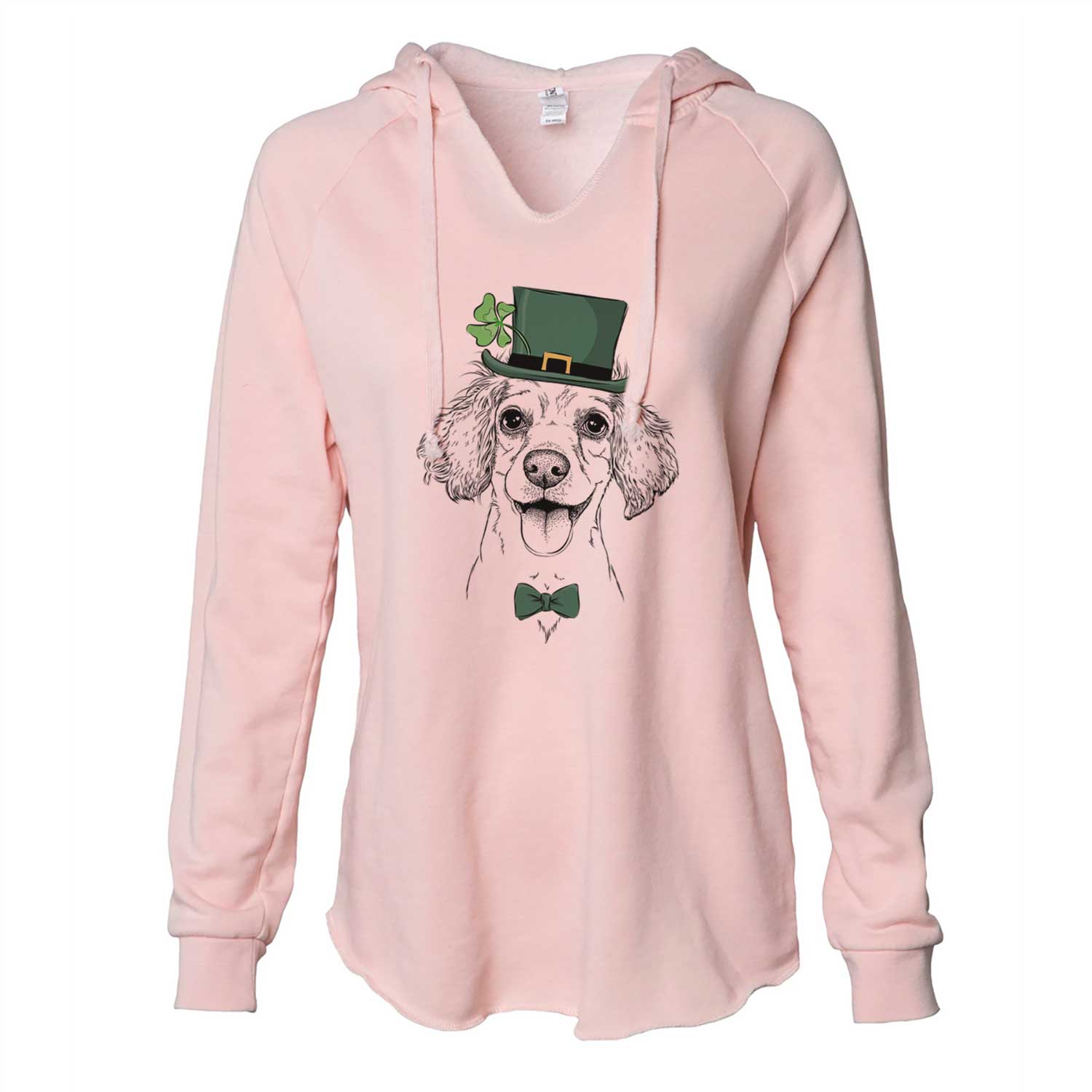 St. Patrick's Piglet the Dachshund Mix - Cali Wave Hooded Sweatshirt