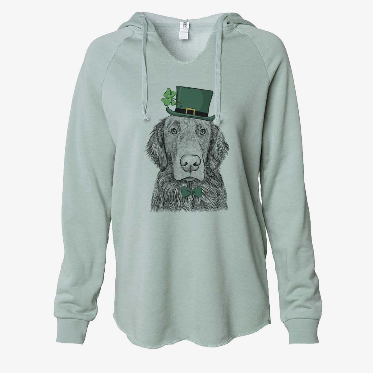 St. Patrick's Pippin the Flat Coated Retriever - Cali Wave Hooded Sweatshirt