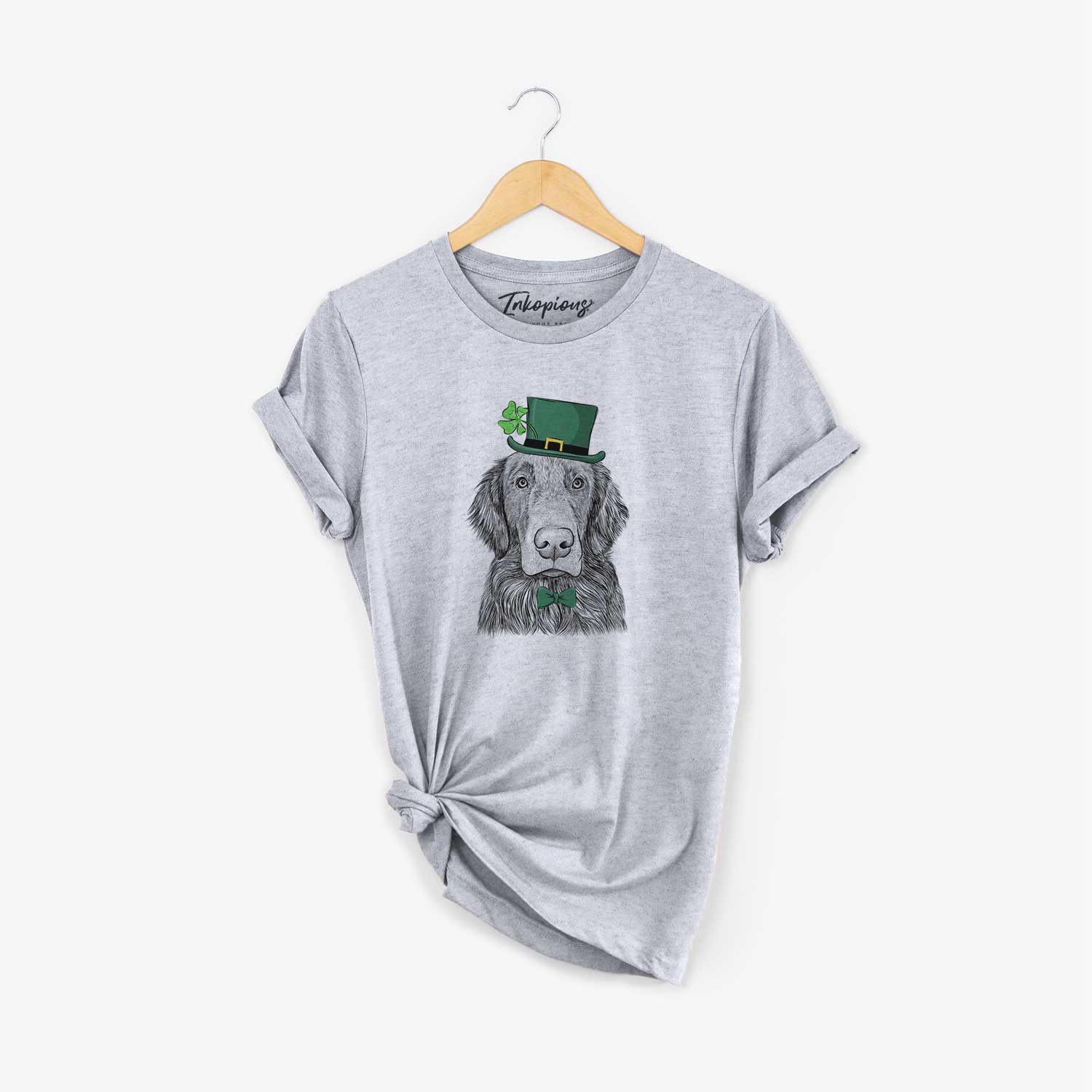 St. Patrick's Pippin the Flat Coated Retriever - Unisex Crewneck