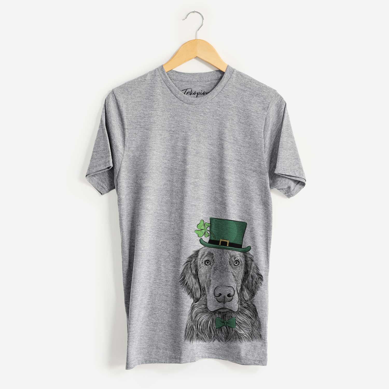 St. Patrick's Pippin the Flat Coated Retriever - Unisex Crewneck